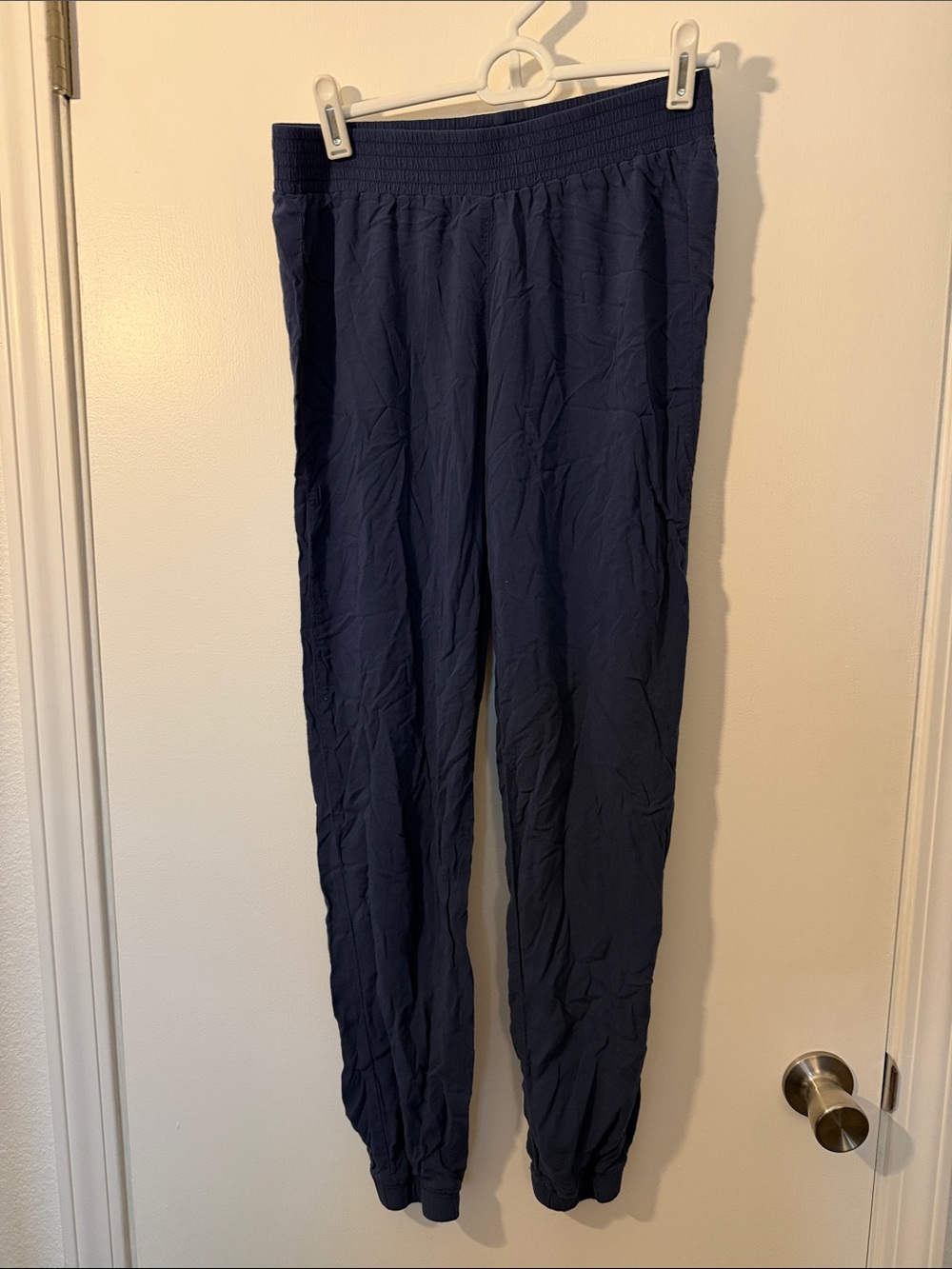 Hollister Navy Elastic-Waist Jumpsuit